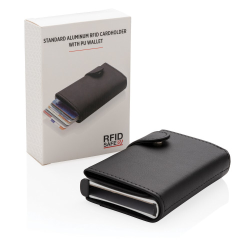 Etui na karty kredytowe, portfel, ochrona RFID czarny P850.341 (8)