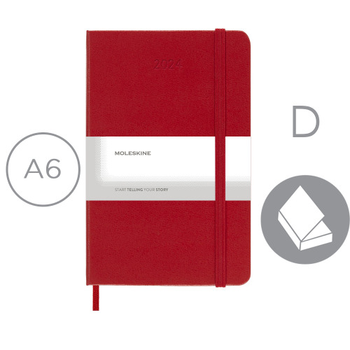 Kalendarz MOLESKINE Czerwony VM292-05/2024 (8)