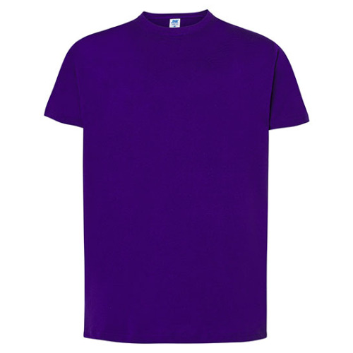 Koszulka męska z okrągłym dekoltem Regular Premium T-Shirt JHK Purple test7_TSRA190PUM 