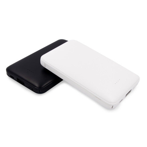 Power bank 5000 mAh ze zintegrowanymi kablami, adapter w komplecie | Presley czarny V0905/W-03 (11)