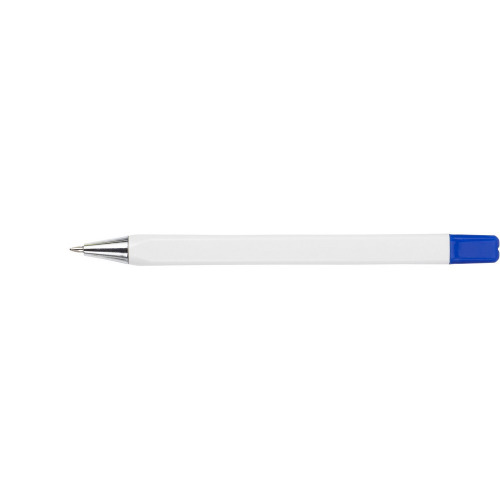 Zestaw piśmienniczy, ołówek, zakreślacz i długopisy z wkładem w kolorze nakrętki biały V1314-02 (9)