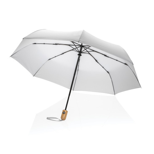 Bambusowy parasol automatyczny 21" Impact AWARE™ rPET Biały P850.613 (14)