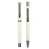 Zestaw piśmienniczy, długopis i pióro kulkowe | Elliot biały V1957-02 (3) thumbnail