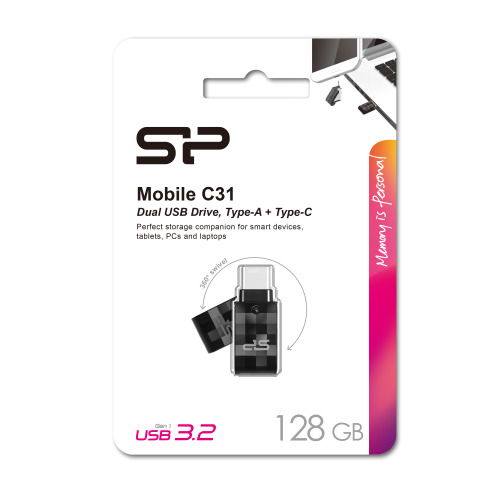 Pendrive Silicon Power Mobile C31 3,0 Czarny EG 816803 128GB (2)