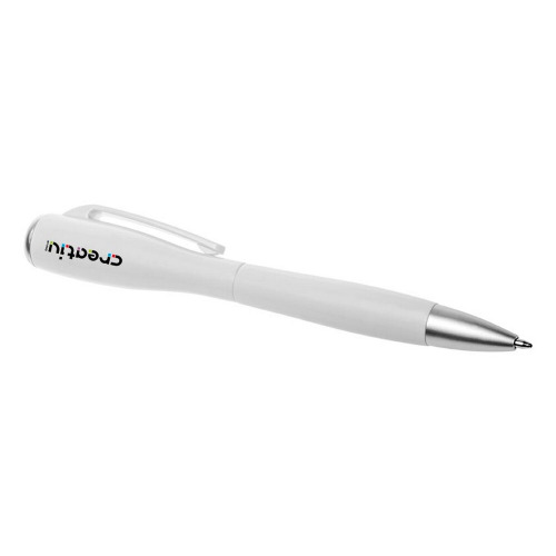 Długopis, lampka LED | Stephen biały V1475-02 (18)
