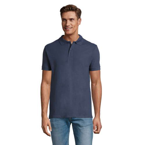 PERFECT Męskie POLO 180g Denim S11346-DM-XXL 