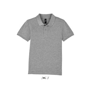 PERFECT Dziecięce POLO 180g Grey melange