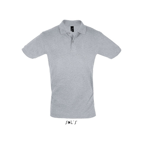 PERFECT Męskie POLO 180g Grey melange S11346-GY-XXL 