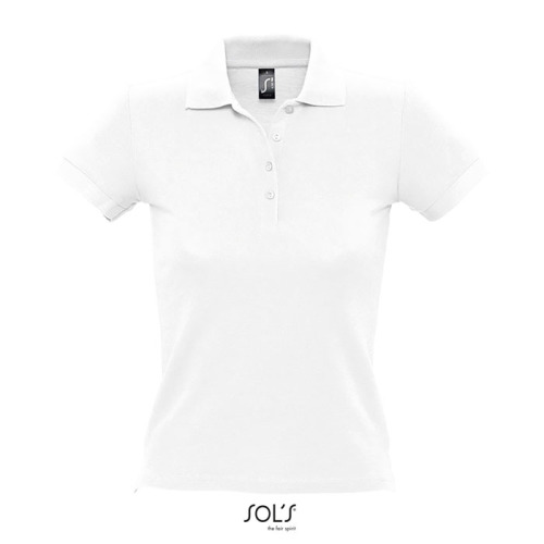 PEOPLE Damskie POLO 210g Biały S11310-WH-XXL 