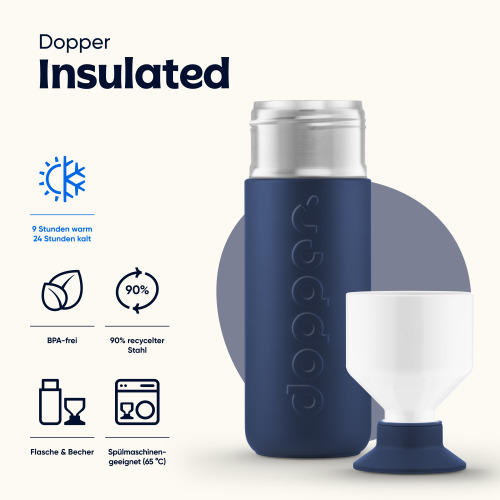 Butelka termiczna - Dopper Insulated 1L Niebieski DOD5661 (2)