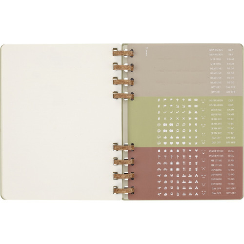 Spiralny kalendarz MOLESKINE Life Jasnozielony VM490-10/2024 (9)