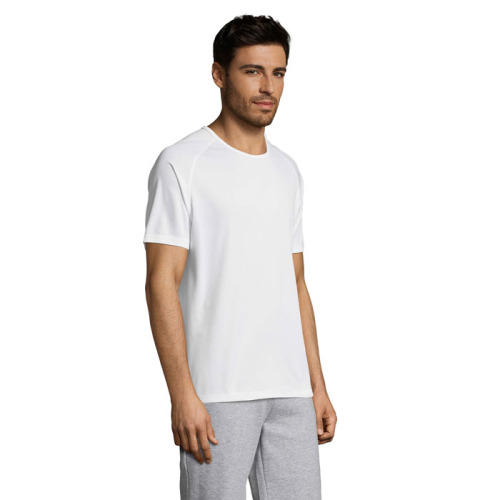 SPORTY Męski T-SHIRT 140g Biały S11939-WH-L (2)