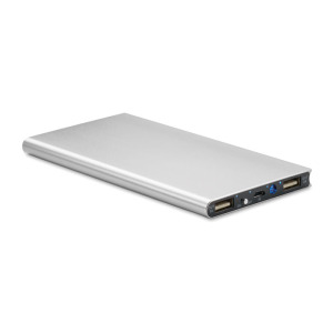 Power bank 8000mAh Srebrny mat