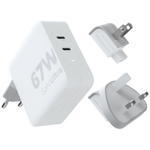 Xtorm XVC2067 GaNUltra ładowarka podróżna o mocy 67 W z kablem USB-C PD 100 W Biały