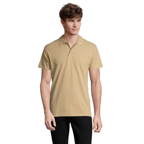 SPRINgII Męskie POLO 210g Sand S11362-SA-XXL 