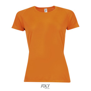 SPORTY Damski T-Shirt 140g Neonowy pomarańczowy