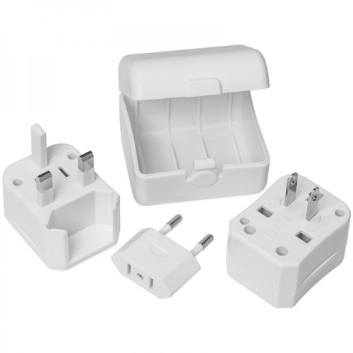 Adapter podróżny plastikowy PERU Biały 039406 (2)