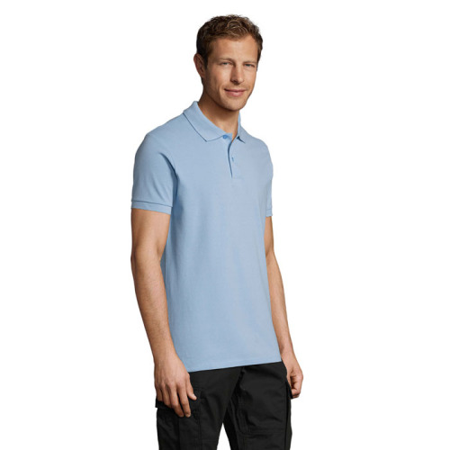 PERFECT Męskie POLO 180g sky blue S11346-SP-XL (2)