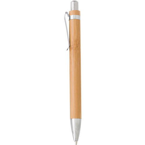 Bambusowy zestaw piśmienniczy, długopis touch pen i ołówek mechaniczny brązowy V1803-16 (12)