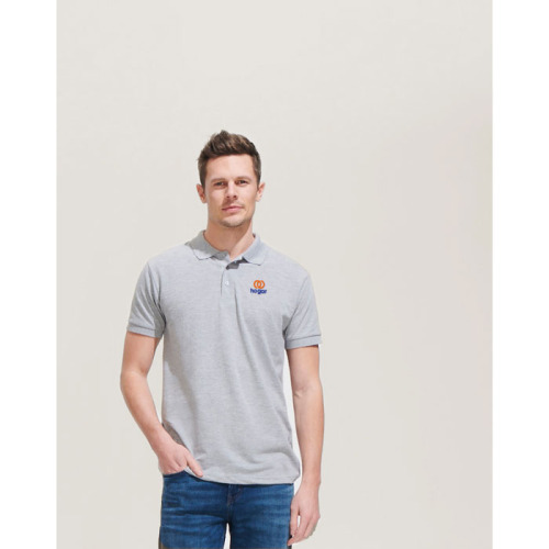 PRIME Męskie polo 200g Grey melange S00571-GY-M (3)