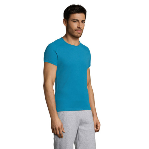 SPORTY Męski T-SHIRT 140g Aqua S11939-AQ-XL (2)