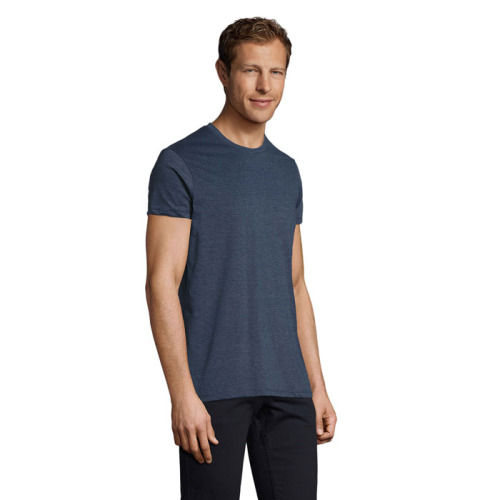 REGENT F Męski T-Shirt 150g Melanż denim S00553-HD-XS (2)