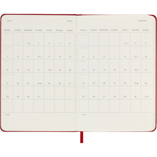 Kalendarz MOLESKINE Czerwony VM292-05/2025 (11)