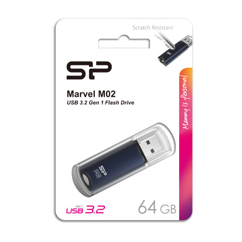 Pendrive Silicon Power Marvel - M02 3,2 128GB Niebieski EG832404 64GB (2)