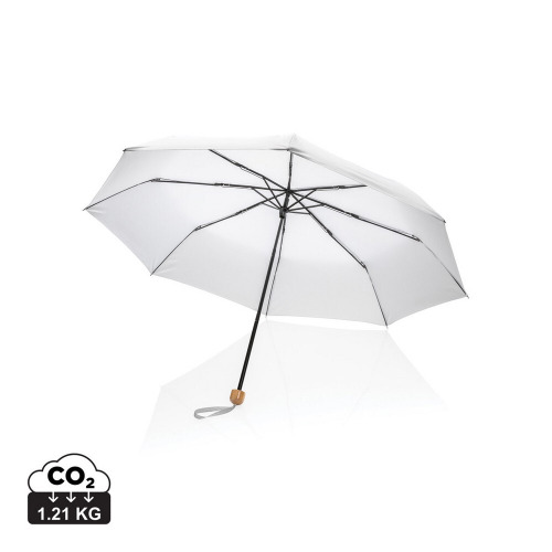 Mały bambusowy parasol 20.5" Impact AWARE rPET biały P850.573 (6)