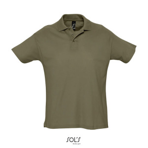 SUMMER II Męskie POLO 170g army