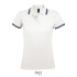 PASADENA damskie polo 200g White / navy S00578-NW-XL  thumbnail