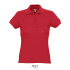 PASSION Damskie POLO 170g Czerwony S11338-RD-L  thumbnail