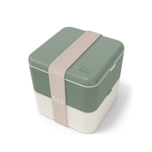 Lunchbox Bento Square MONBENTO, Natural Green Natural Green B313120044 (1)