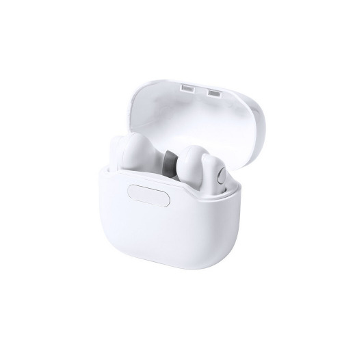 Bezprzewodowe słuchawki douszne w stacji ładującej ze sterylizacją UV-C biały V0183-02 (7)