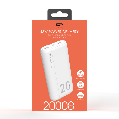 Power bank Silicon Power QS15 20000 mAh Biały EG831806 (3)