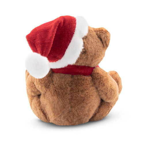 Nathan Brown, pluszowy miś świąteczny brązowo-czerwony HE261-56 (14)