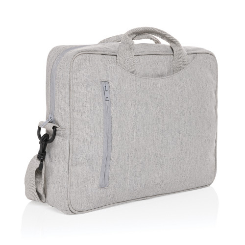 Torba na laptopa 15,4" AWARE™ Laluka, bawełna z recyklingu szary P732.112 