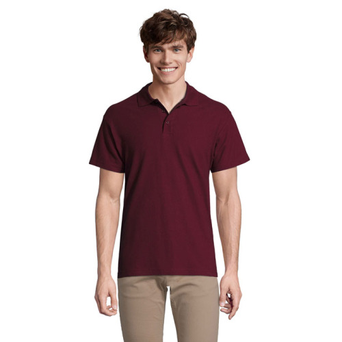 SPRINgII Męskie POLO 210g Burgundy S11362-BG-S 