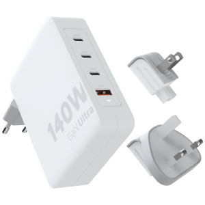 Xtorm XVC2140 GaN Ultra ładowarka podróżna o mocy 140 W z kablem USB-C PD 240 W Biały