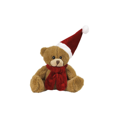 Pluszowy miś świąteczny | Nathan Brown brązowo-czerwony HE261-56 (7)