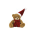 Pluszowy miś świąteczny | Nathan Brown brązowo-czerwony HE261-56 (7) thumbnail