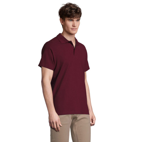 SPRINgII Męskie POLO 210g Burgundy S11362-BG-S (2)