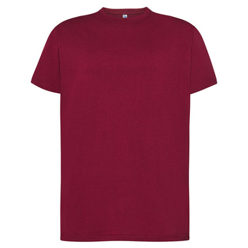 Koszulka męska z okrągłym dekoltem Regular Premium T-Shirt JHK Burgundy test7_TSRA190BUXXL 