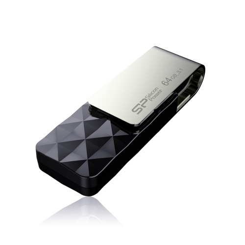 Pendrive Blaze B30 3,1 Silicon Power Czarny EG814003 64GB (1)