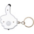 Brelok do kluczy "kciuk", lampka LED, touch pen biały V1686-02 (3) thumbnail