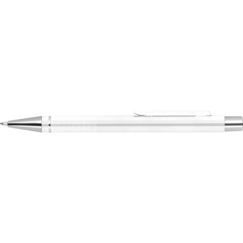 Metalowy długopis półżelowy Almeira biały 374106 