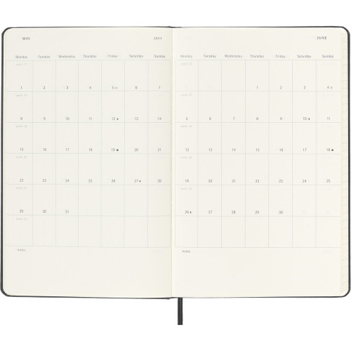 Kalendarz MOLESKINE Czarny VM397-03/2024 (4)