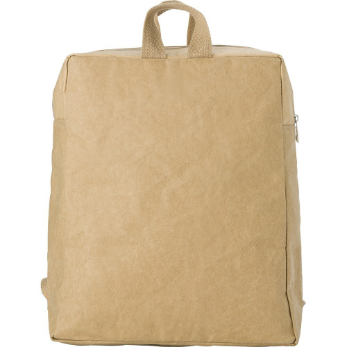 Plecak z laminowanego papieru brązowy V0558-16 (4)