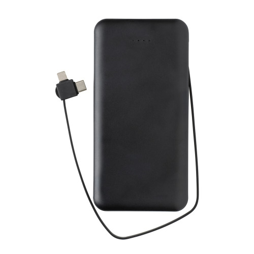 Power bank 10000 mAh Lockhart, zintegrowane kable Black P322.431 (4)