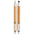 Bambusowy zestaw piśmienniczy, długopis touch pen i ołówek mechaniczny brązowy V1803-16 (7) thumbnail